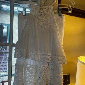 Intimately FP free people white skirt set nwot size S